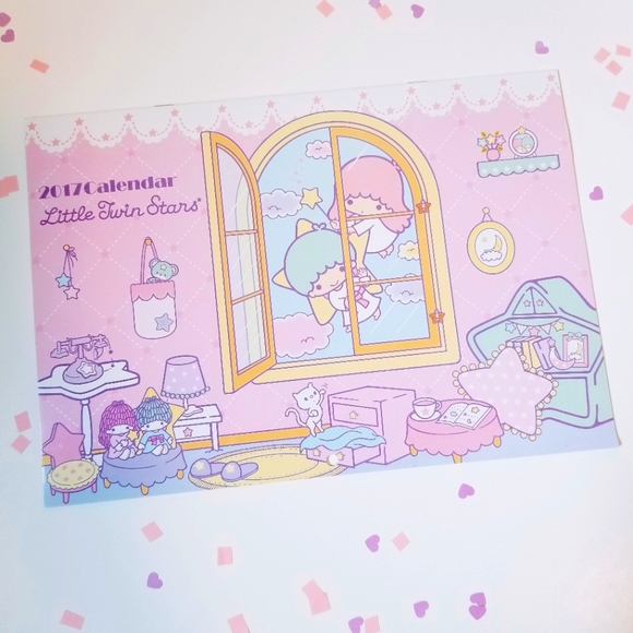 2017 Little Twin Stars Calendar - Picture 1 of 4